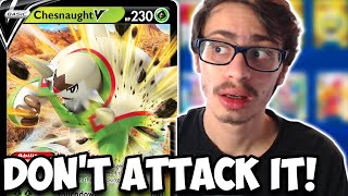 Dont ATTACK Chesnaught V NEEDLE Line An Army Of Chesnaught Silver Tempest PTCGO [upl. by Lihcox203]