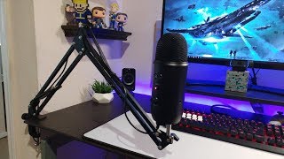 InnoGear Microphone Boom Arm Stand for Blue Yeti UNBOXING [upl. by Raseac]