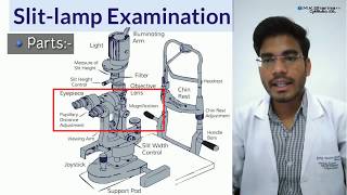 SlitLamp Examination  Ophthalmic Instrument  MKSharma Ophthalmic Education [upl. by Nelleoj525]