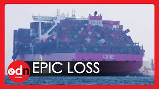 Cargo Ship Loses Nearly 2000 Containers During Storm [upl. by Harolda]