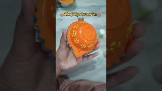 Diwali Diya Decoration🪔🎇 DDD happydiwali diwali diya painting youtubeshorts [upl. by Kironde]