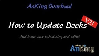 How to Update Anki Decks with the special fields addon to preserve scheduling amp edits PreAnkiHub [upl. by Frieda]