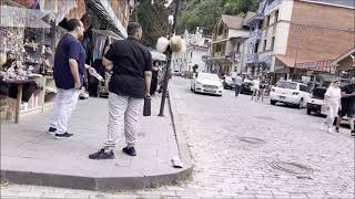 Walking Tour to Borjomi Market for Souvenirs in Georgia Europe [upl. by Aiuqat35]