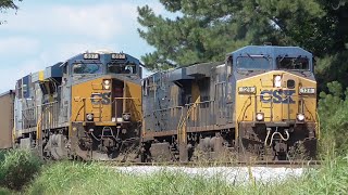 3W CSXs 11 Awesome Rail Action Between the Switches Winder  Carlton GA 09052016 ©mbmars01 [upl. by Franckot56]