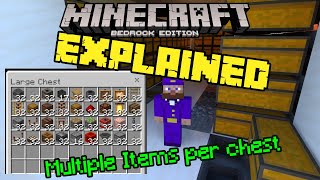 Minecraft Bedrock Item categorizer EXPLAINED [upl. by Kcirredal]