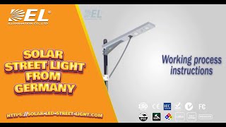 How to replace batteries in solar street light  Judeng Lighting [upl. by Esiuolyram738]