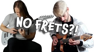 Shredding On Fretless Guitars Guitar Solo Compilation [upl. by Carmela]