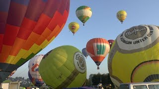 MONTGOLFIADE WARSTEIN 2017  Farbenprächtige Ballon Massenstart Platz B [upl. by Traweek]