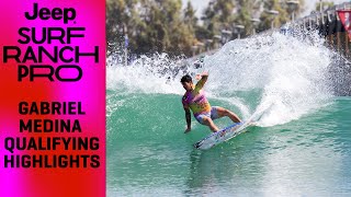 Gabriel Medina Qualifying Round Highlights from the Jeep Surf Ranch Pro presented by Adobe [upl. by Patton]