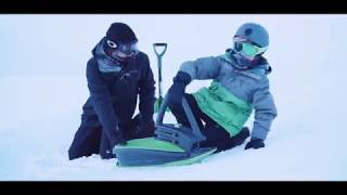 Skidrifter Slope Racer Ski Sled for Kids and Adults by Gizmo Riders  Dazadicom [upl. by Sauer925]