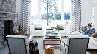 Interior Design – Tour A Luxurious Cottage On Lake Muskoka [upl. by Maloy]