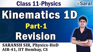 Kinematics 1D Revision PART1 Physics Class 11 JEE NEET [upl. by Stubstad]