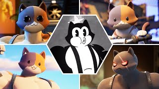 Evolution of Meowscles in All Fortnite Trailers amp Cutscenes [upl. by Liuka120]