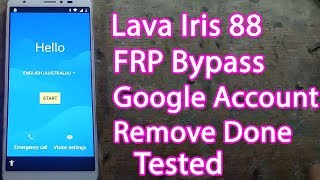 Lava Iris 88 FRP Bypass  Google Account Remove  Tested [upl. by Kahlil]