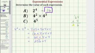 Determine The Value of Basic Exponential Expressions Common Core 56 Math Ex 1 [upl. by Domeniga385]