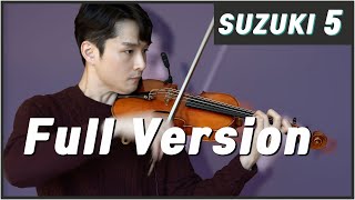 Suzuki Violin School Book Vol 5 Full Version bochankang [upl. by Jermayne]