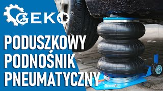 Podnośnik pneumatyczny poduszkowy 35T od GEKO warsztat poland tools automobile tips [upl. by Venita]