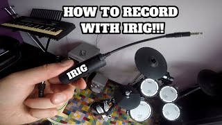 HOW TO RECORD DRUMS WITH IRIG DEVICE [upl. by Emylee]