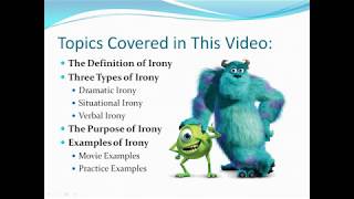 Irony amp Its Purpose with Examples and Practice [upl. by Alvie]