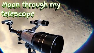 Moon through my telescope  F30070M Alfred Gorat [upl. by Raye]