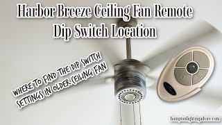 Harbor Breeze Ceiling Fan Dip Switch Location [upl. by Ydnirb]