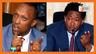 Drama as Ole Kina Governor Abdi Guyo Trade Barbs During Senate Hearing [upl. by Caty576]