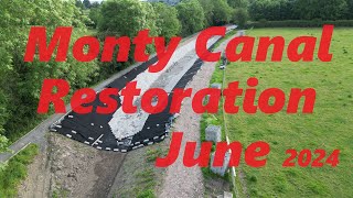 Montgomery Canal Restoration June 2024 [upl. by Olympias]