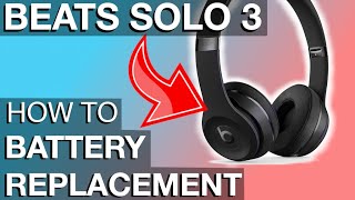 Battery Replacement BEATS headphones SOLO3 How to instructions [upl. by Jenifer538]