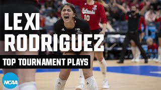 Lexi Rodriguez Top plays from 2021 NCAA volleyball tournament [upl. by Aihsetan]