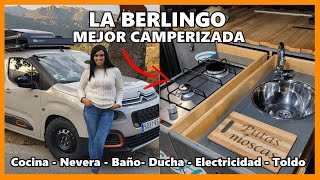 🌈 VIVIMOS EN UNA FURGONETA Mini Camper 🤏 con COCINA DUCHA ELECTRICIDAD NEVERA Furgo Celta [upl. by Nunnery480]