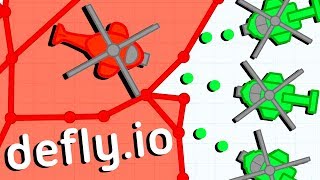 The ULTIMATE BASE DEFENSE and DESTROYING ENEMIES  Deflyio Gameplay  New IO Game [upl. by Nathanil]