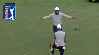 Justin Thomas’s dramatic putt to win Foursomes match at Presidents Cup 2019 [upl. by Akeem499]