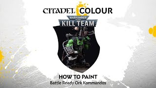 How to Paint Battle Ready Ork Kommandos [upl. by Pauli]