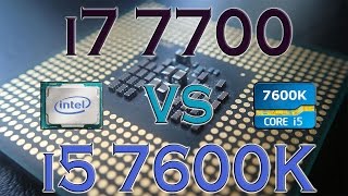 i7 7700 vs i5 7600K  BENCHMARKS  GAMING TESTS REVIEW AND COMPARISON  Kaby Lake vs Kaby Lake [upl. by Twila]