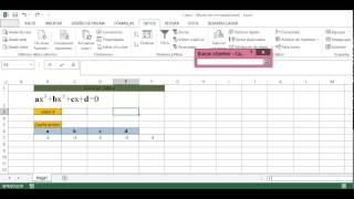 Ecuacion cubica con excel [upl. by Rebme348]