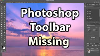 Photoshop Toolbar Missing  How to Reset Tools and Workspace in Photoshop [upl. by Eladnar614]