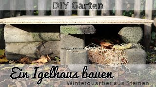 Igelhaus bauen aus Steinen  DIY [upl. by Baird]