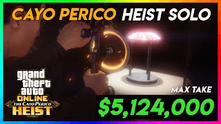 Cayo Perico Heist SOLO  Potential Take 5124000  MAX PAYOUT GTA Online [upl. by Adran]