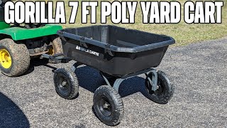 Gorilla 7 Cu Ft Poly Yard Cart Review amp Test [upl. by Ashbey]