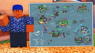 FISCH MAP Items Fish Rod Quest NPC Locations in FISCH ROBLOX [upl. by Nickles556]