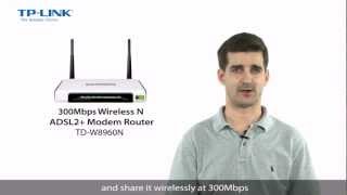 TPLINK  300Mbps WirelessNADSL2 ModemRouter  TDW8960N [upl. by Thorstein96]