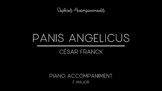 Panis Angelicus by César Franck  Piano Accompaniment in F Major [upl. by Lirbij]