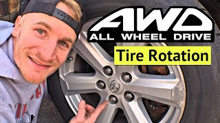 All Wheel Drive Tire Rotation  HOW TO [upl. by Ulani]