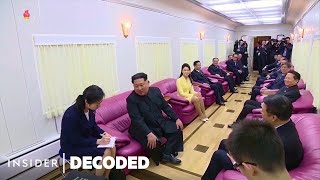 Inside Kim Jong Uns Bulletproof Train Loaded With Weapons And Lady Conductors  Decoded [upl. by Serle]