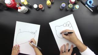 How To Draw Hello Kitty [upl. by Minoru]