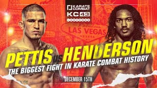 The Biggest Fight In Karate Combat History  Pettis vs Henderson [upl. by Atolrac399]