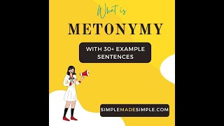 Metonymy  Figure of speech  with 30 example sentences [upl. by Renita124]