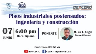 Pisos industriales postensados ingeniería y construcción [upl. by Aetnahc]