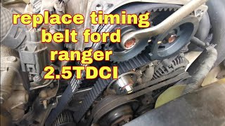 replace timing belt ford ranger 25TDCI [upl. by Simonne]