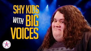 10 Shy Kids with BIG Voices on Talent Shows Worldwide [upl. by Akoyn]